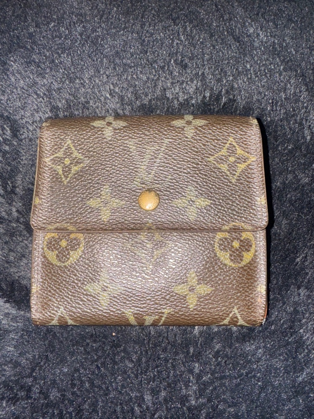 Louis Vuitton Monogram Canvas Tri-Fold Wallet in Brown and Tan
